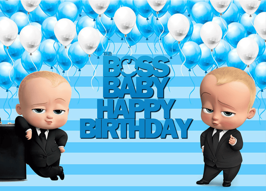 Baby Boss backdrop.