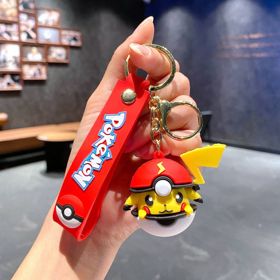Pikachu Poké ball/ Pokemon Keychain.