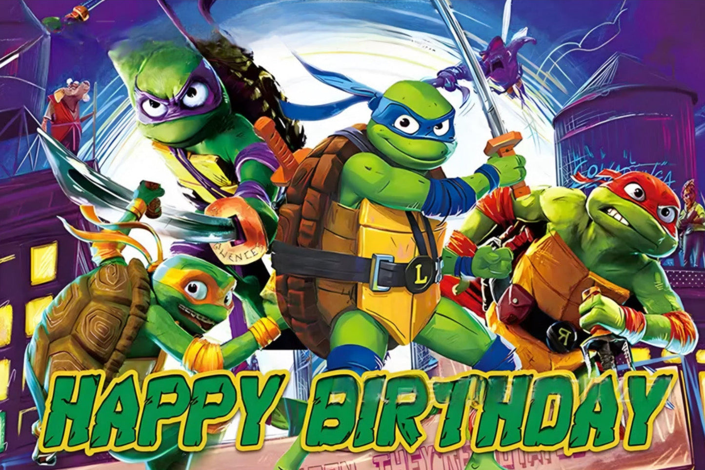 Set di decorazioni per festa di compleanno delle Tartarughe Ninja