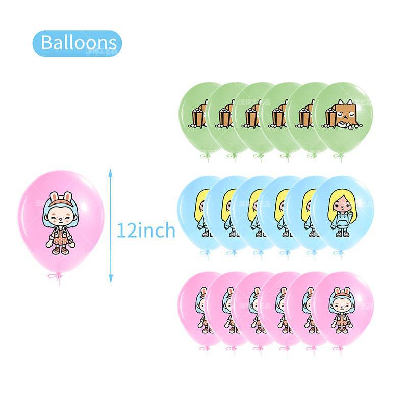 Toca Boca Birthday Party Decorations – Complete Decoration Set.