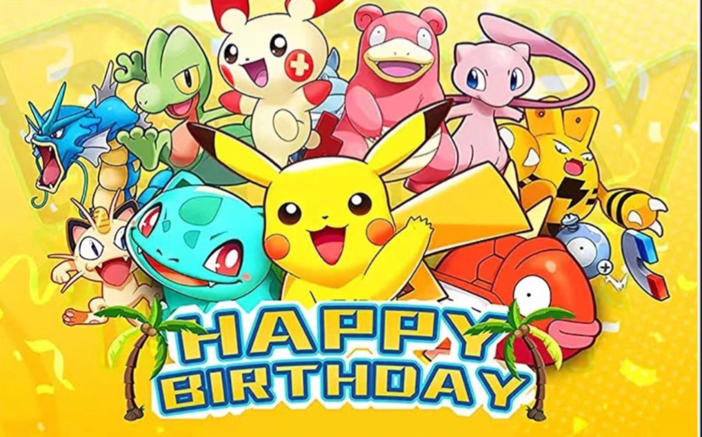 Pokémon (Style A) Birthday Party Decorations – Complete Decoration Set.