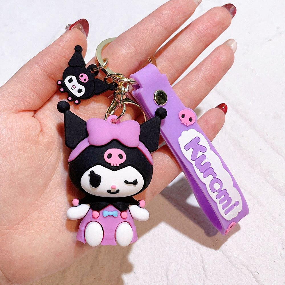 Kuromi Winky Keychain.