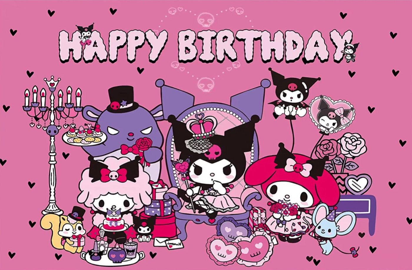 Kuromi backdrop.