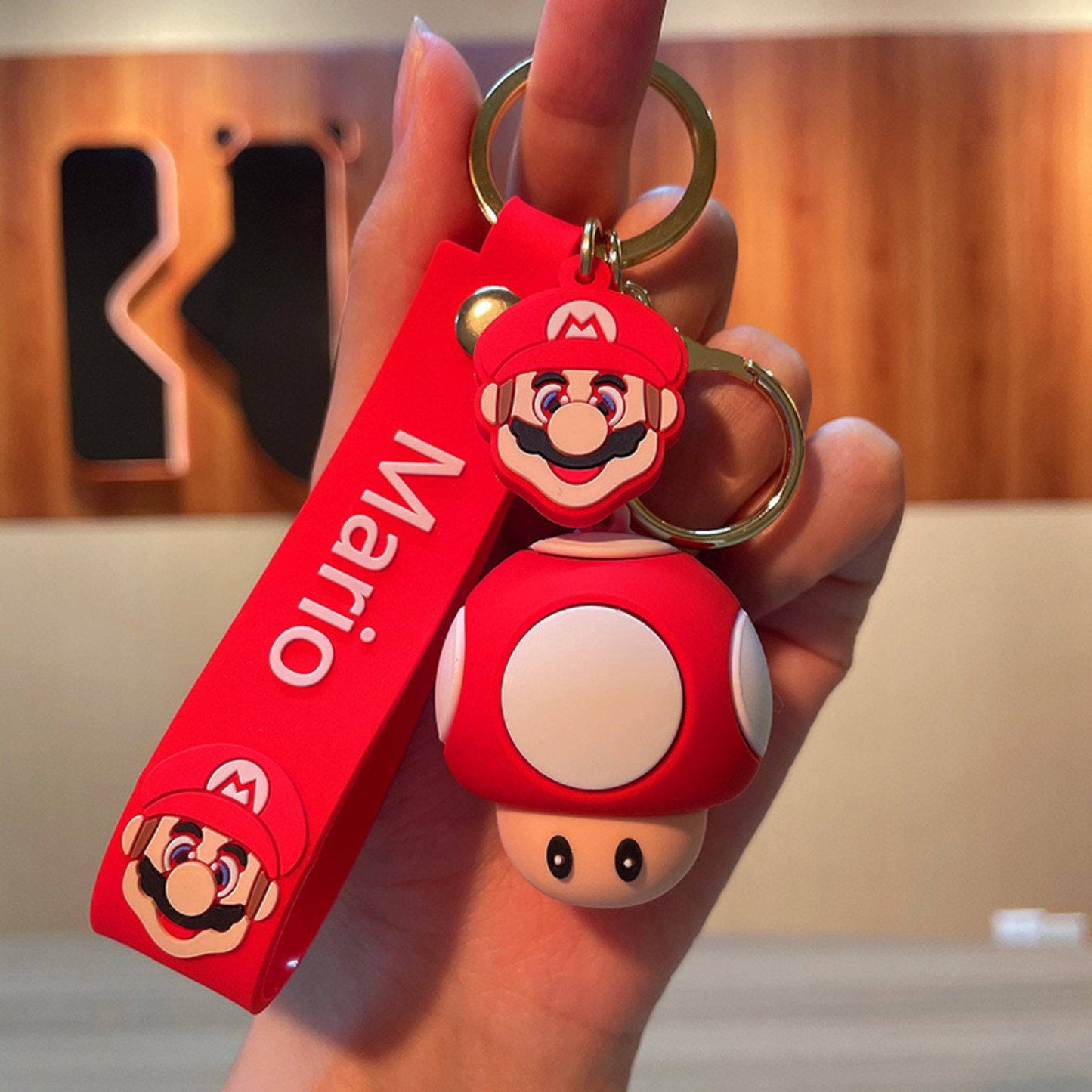 Super Mario Mushroom Keychain.
