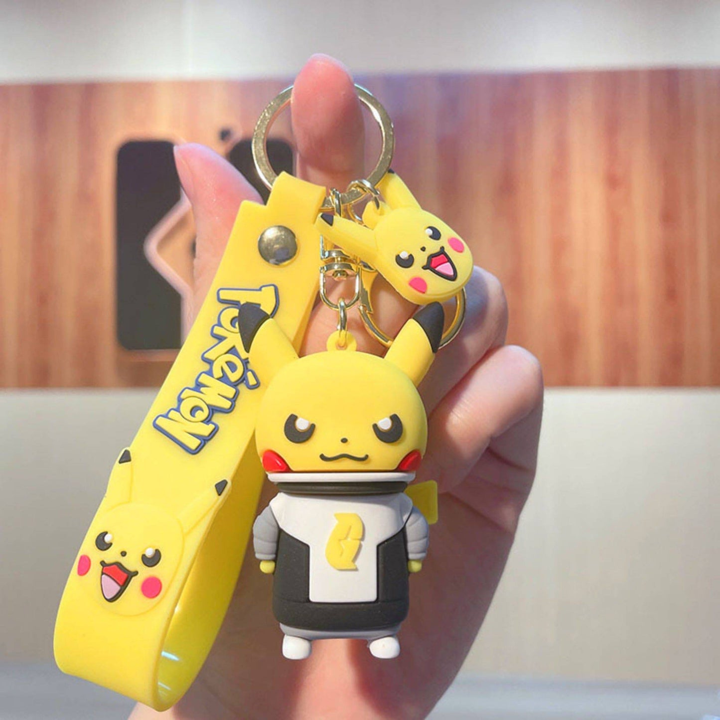 Pikachu Angry Ninja Keychain.