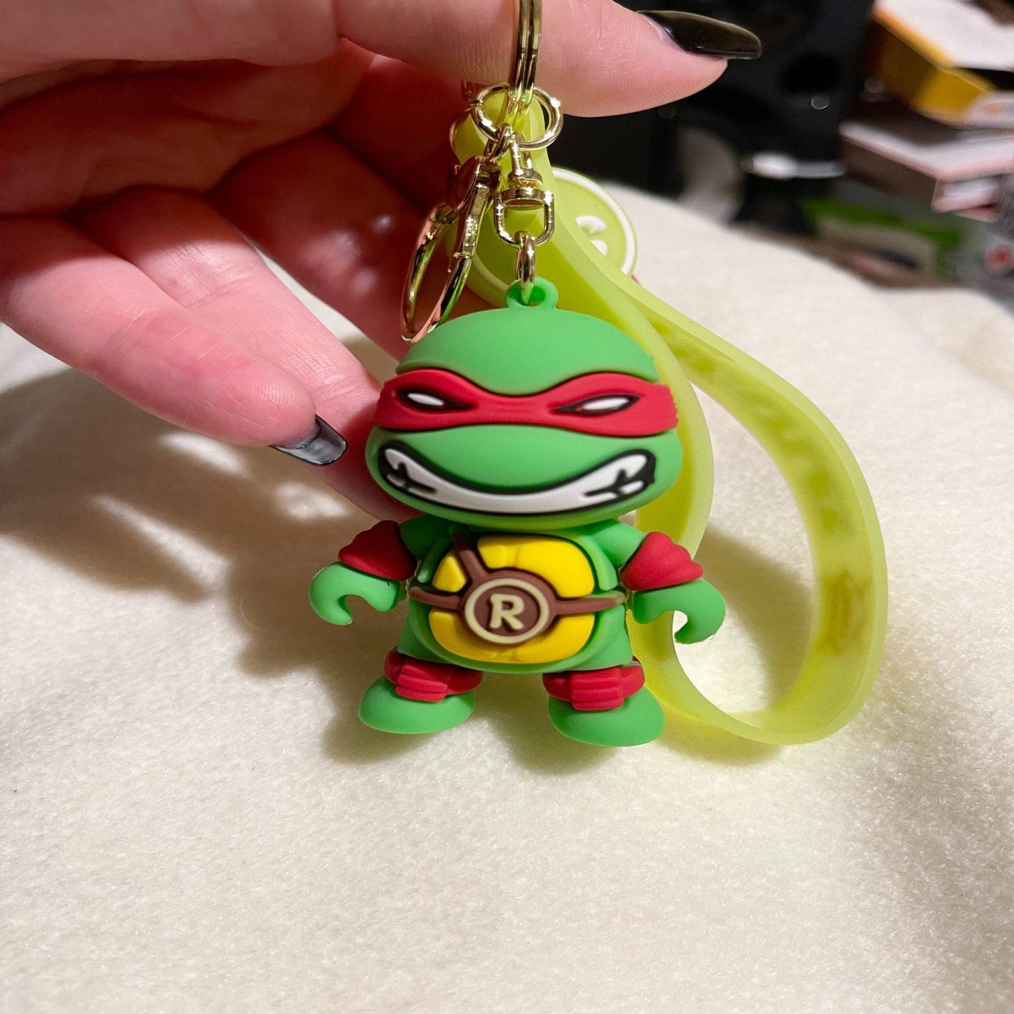 Raphael Turtle Keychain.