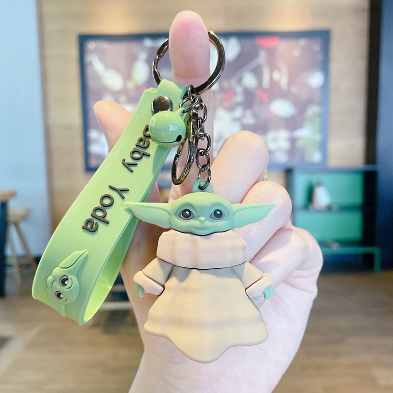 Cute Baby Yoda keychain perfect for Star Wars fans and a great gift idea to carry your keys with style