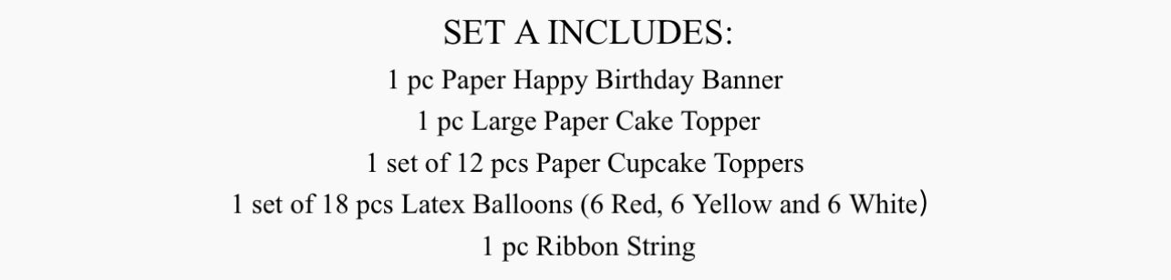 Mickey Birthday party set