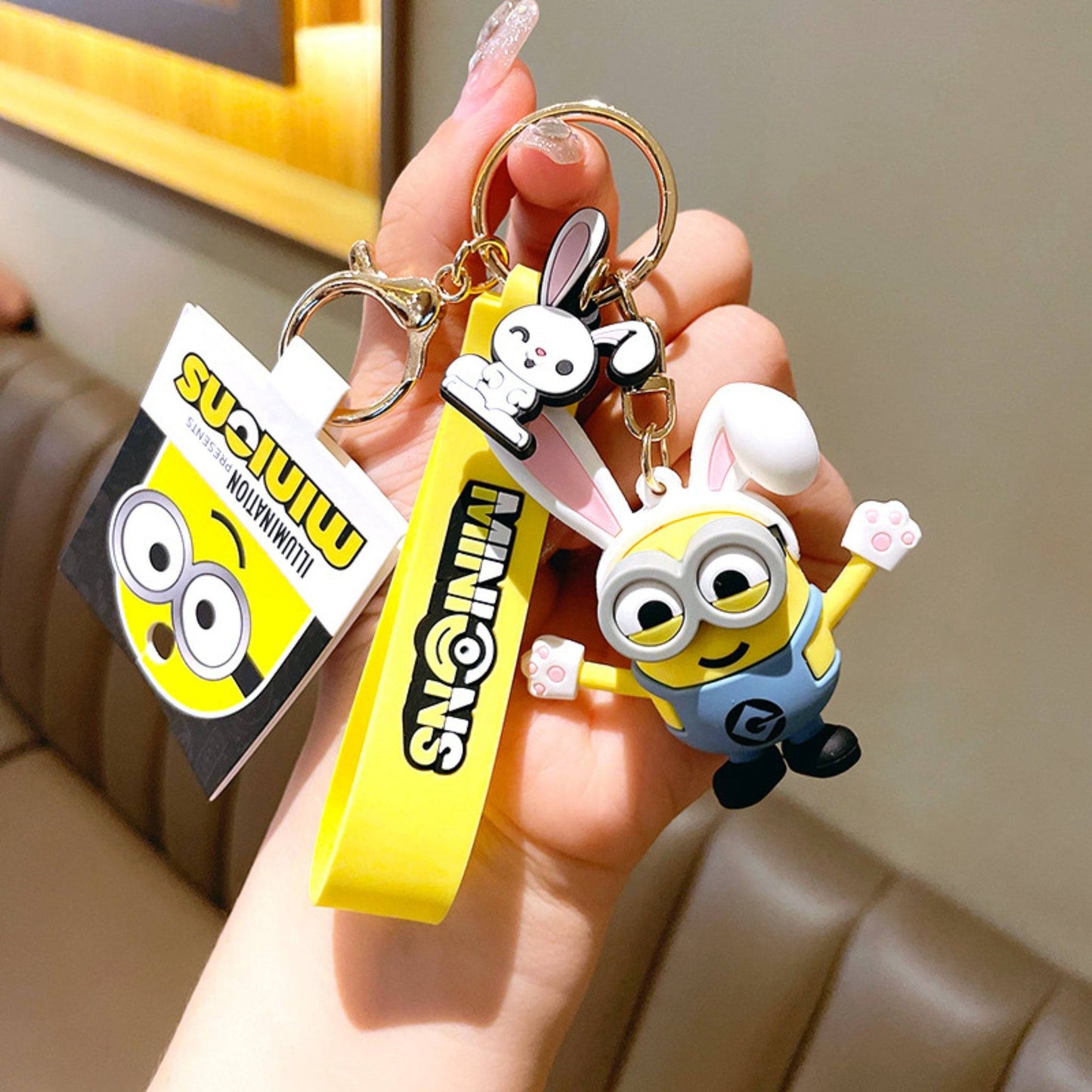 Minion Bunny Keychain.