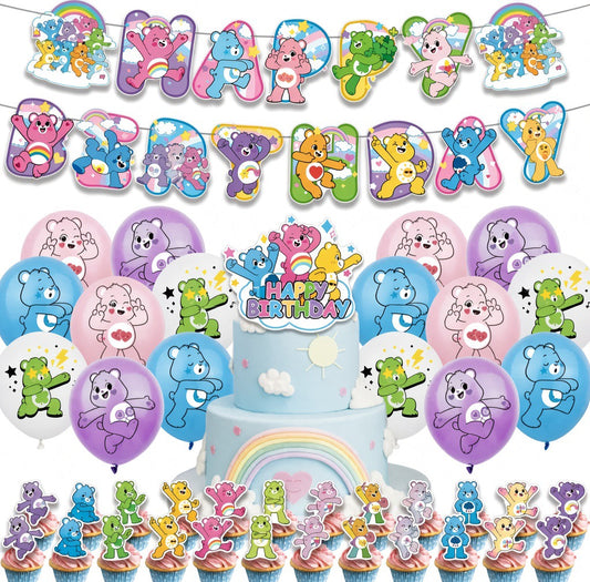 Украшения для вечеринки по случаю дня рождения Care Bears