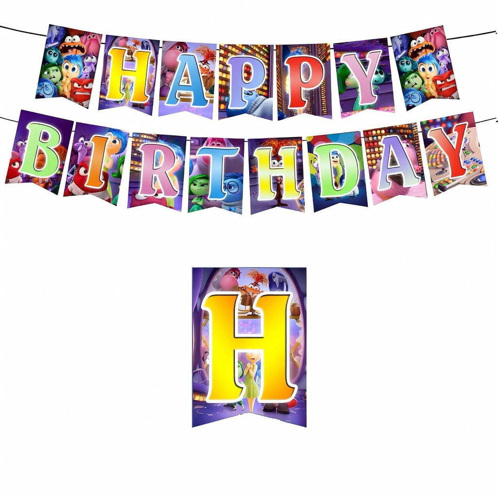Decoraciones para fiesta de Intensamente – kit completo de decoración