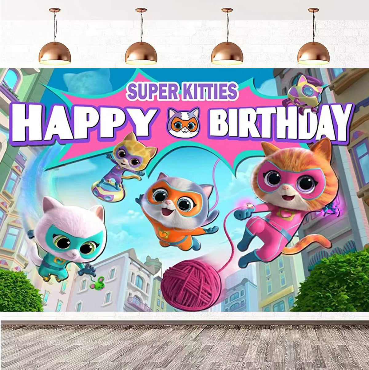 Décorations d’anniversaire Super Kitties