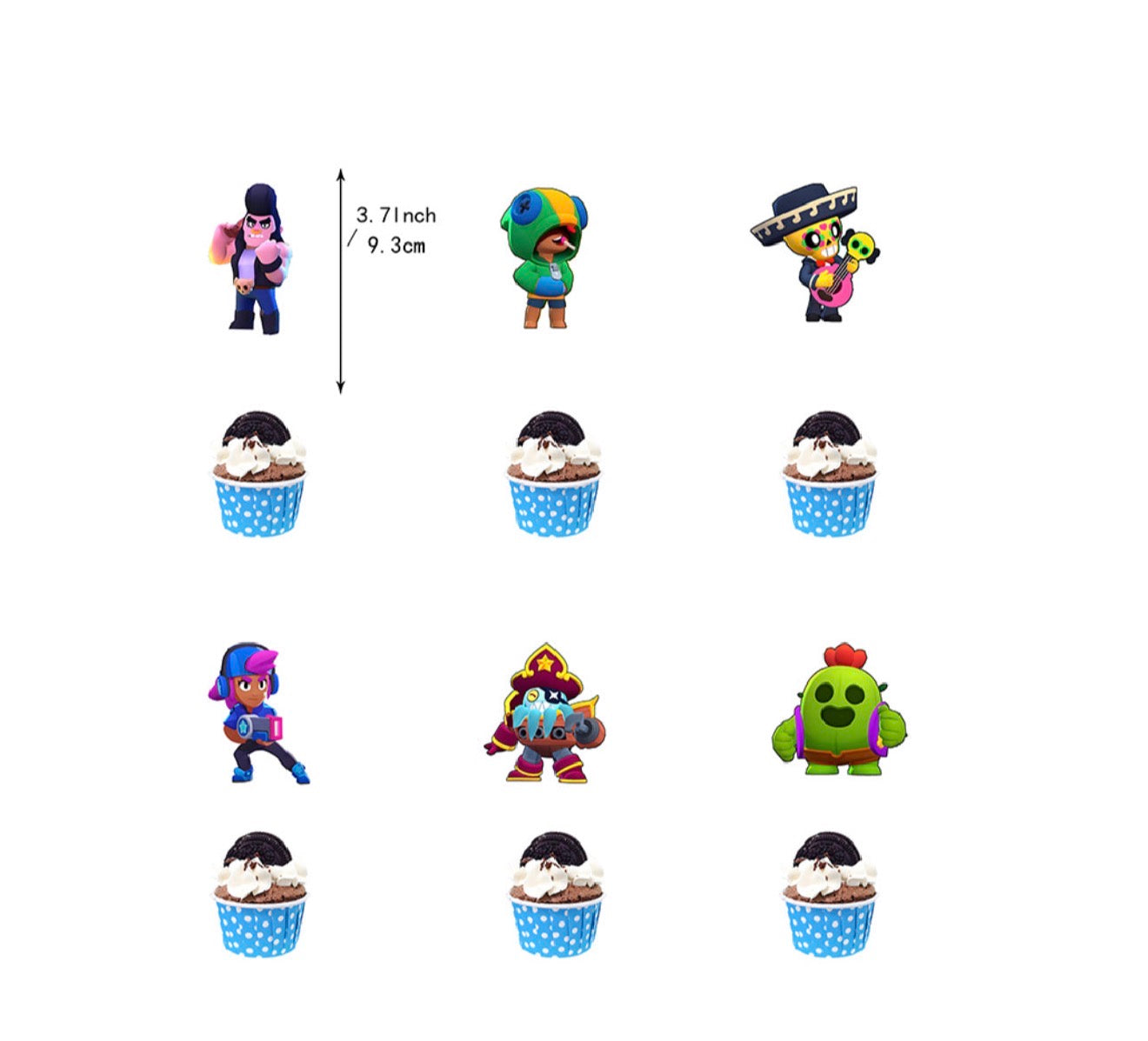 Décorations de fête d’anniversaire Brawl Stars (Style A)