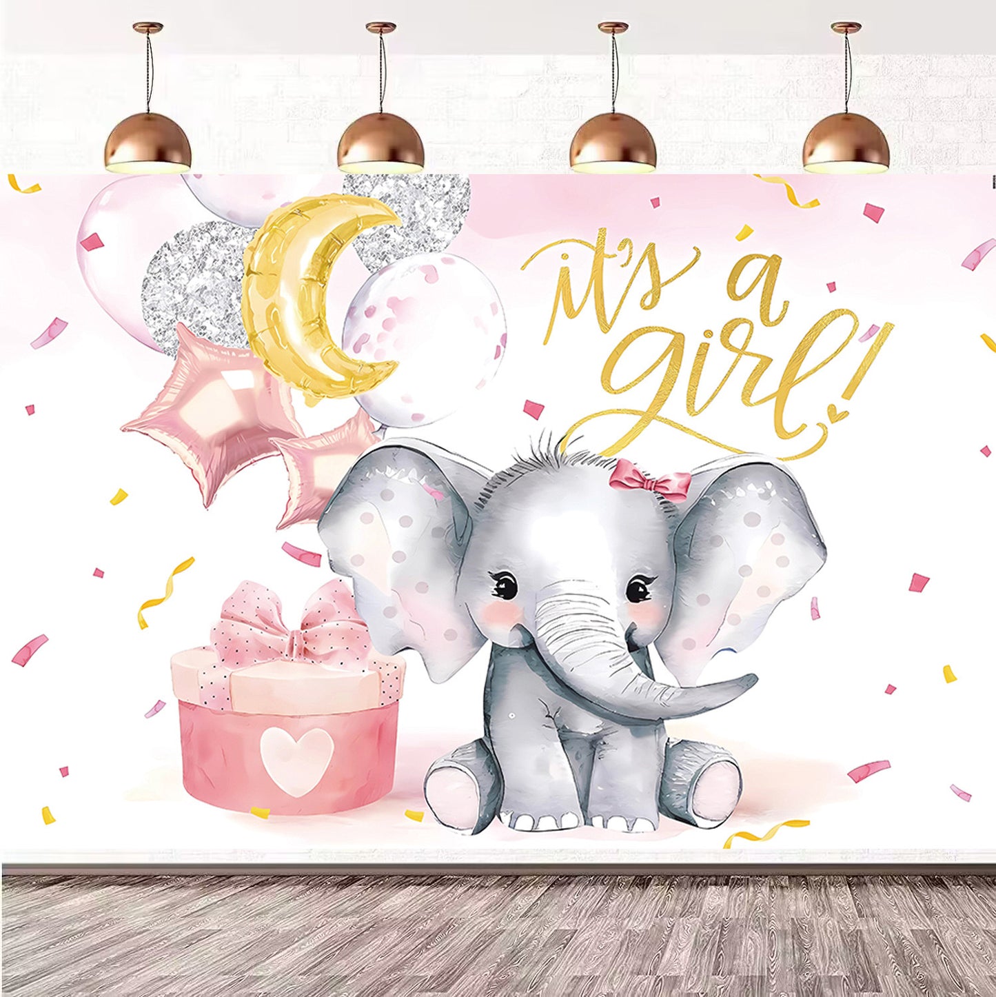 Welcome baby girl party Decorations – Complete Decoration Set