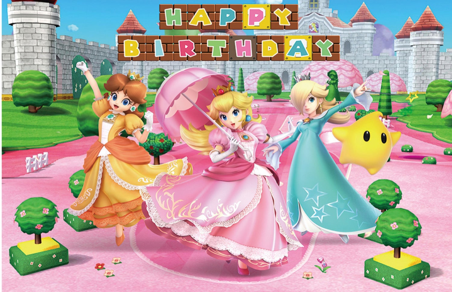 Princess Peach Party Decorations – Complete Decoration Set.