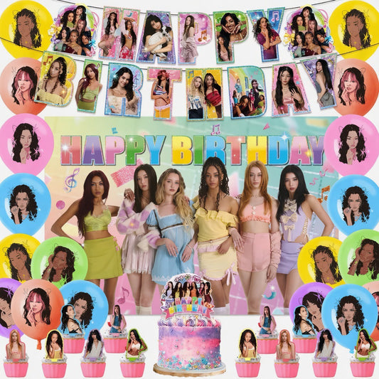Katseye Birthday Party Decorations – Complete Decoration Set