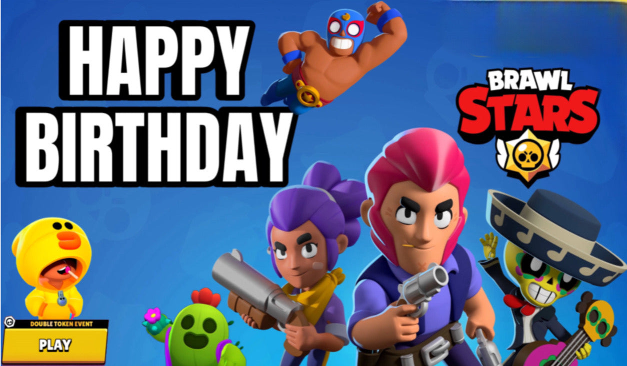 Декор для дня рождения Brawl Stars (стиль A) – полный набор декора