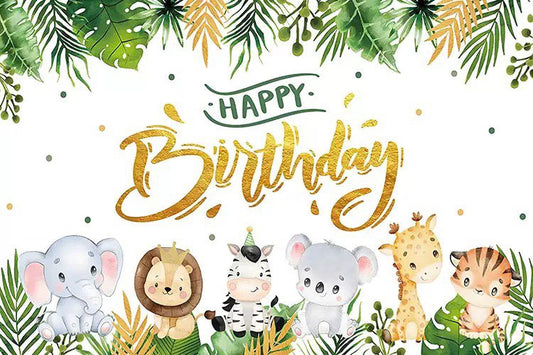 Safari Animals backdrop