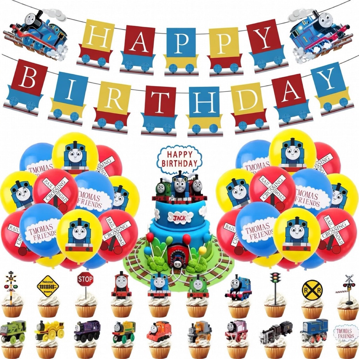 Украшения для вечеринки «Thomas & Friends» – полный набор декораций
