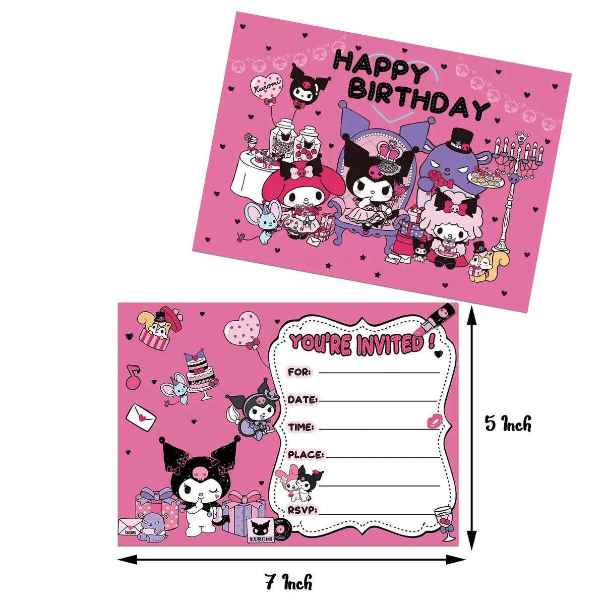 Kuromi Birthday Party Decorations – Complete Decoration Set