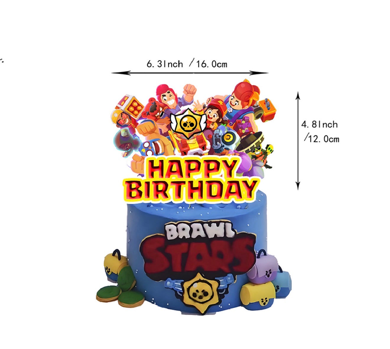 Décorations de fête d’anniversaire Brawl Stars (Style A)