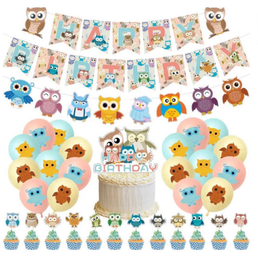 Owls Party Decorations – Complete Decoration Set