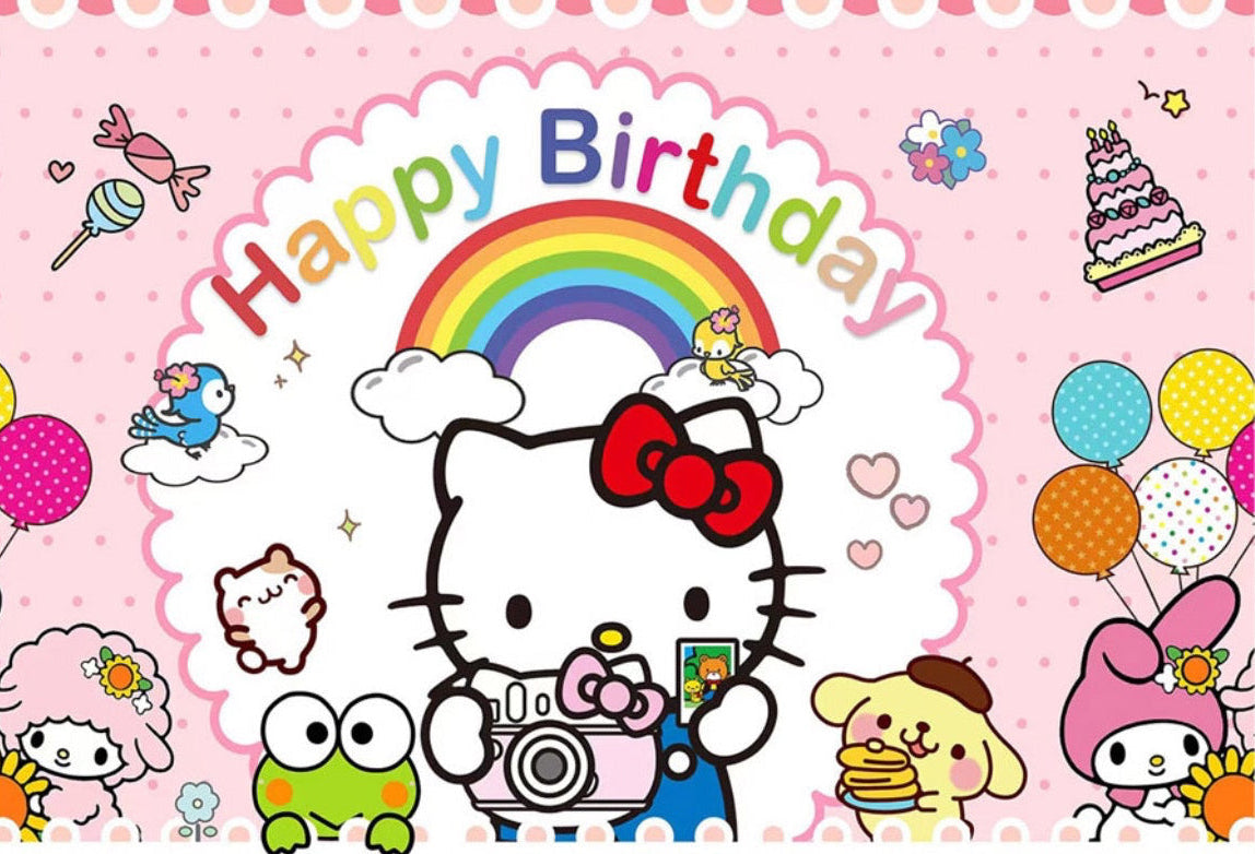 Декор для дня рождения Hello Kitty – Полный набор декора