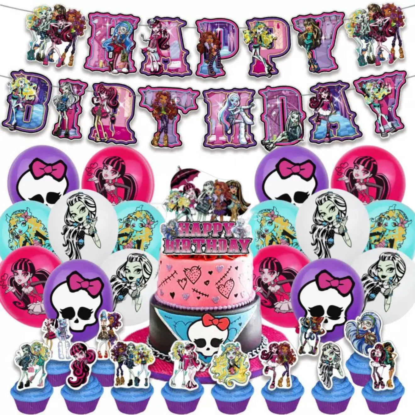 Monster High Party Decorations – Complete Decoration Set