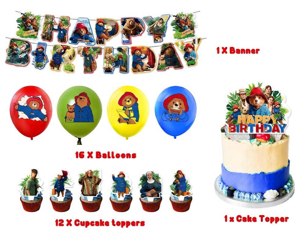Paddington Bär Party-Deko – Komplettset