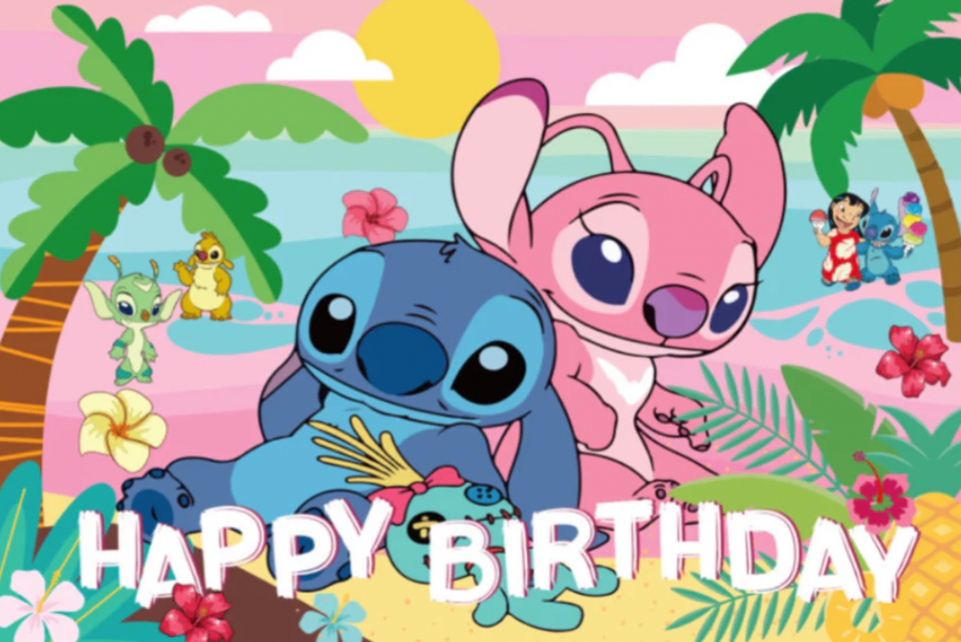 Artículos de fiesta de Stitch | Set de decoración completo para 10 o 20 personas