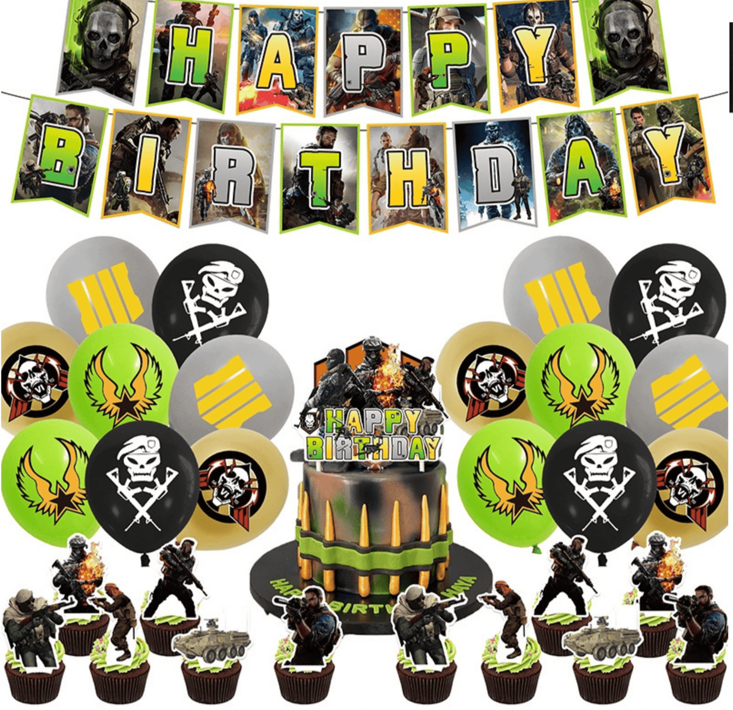 Call of Duty Birthday Party Decorations – Complete Decoration Set.