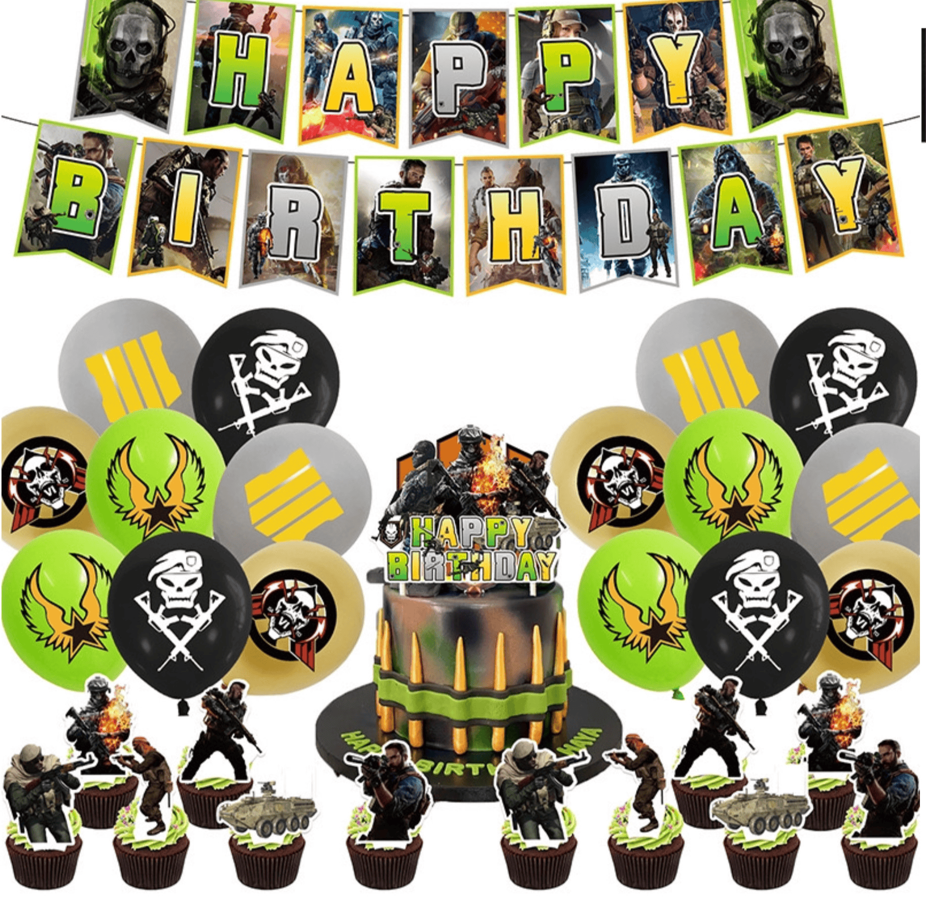 Call of Duty Birthday Party Decorations – Complete Decoration Set.