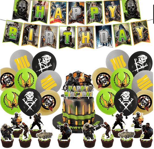 Call of Duty Birthday Party Decorations – Complete Decoration Set.