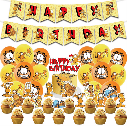 Garfield Birthday Party Decorations – Complete Decoration Set.