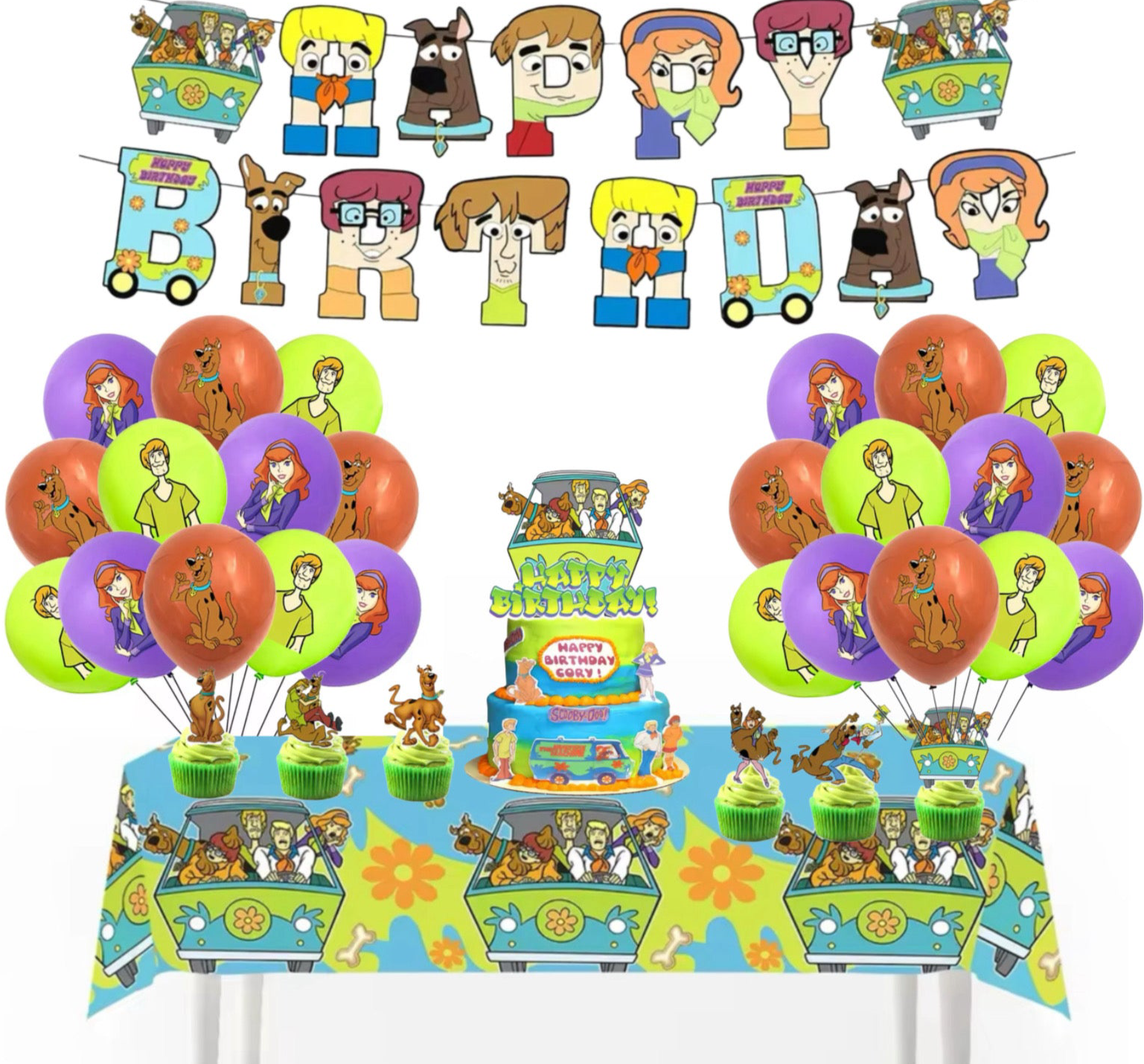 Scooby Doo Birthday Party Decorations – Complete Decoration Set.