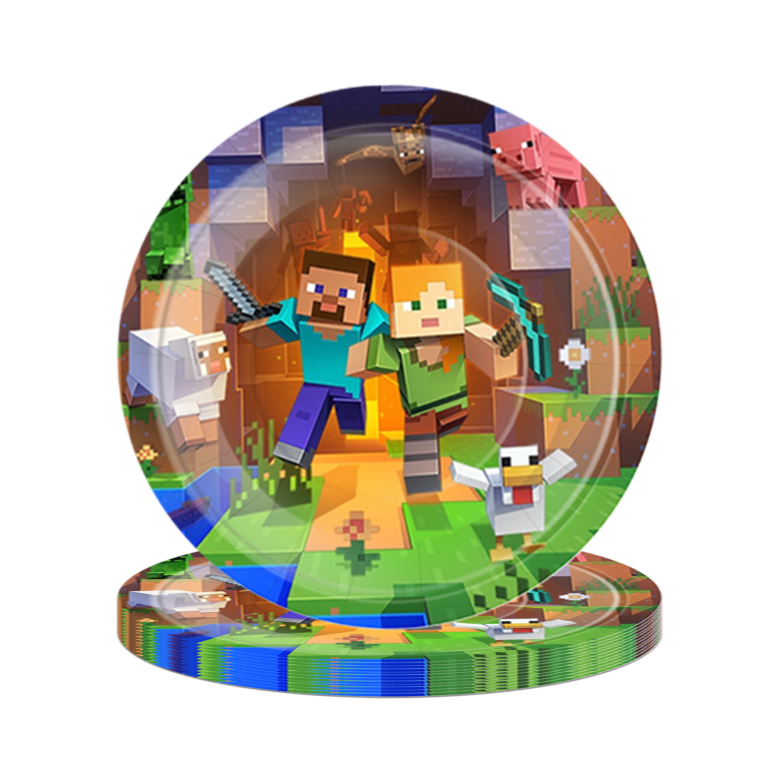 Minecraft Deluxe Party Set – Complete Table Decor Kit.