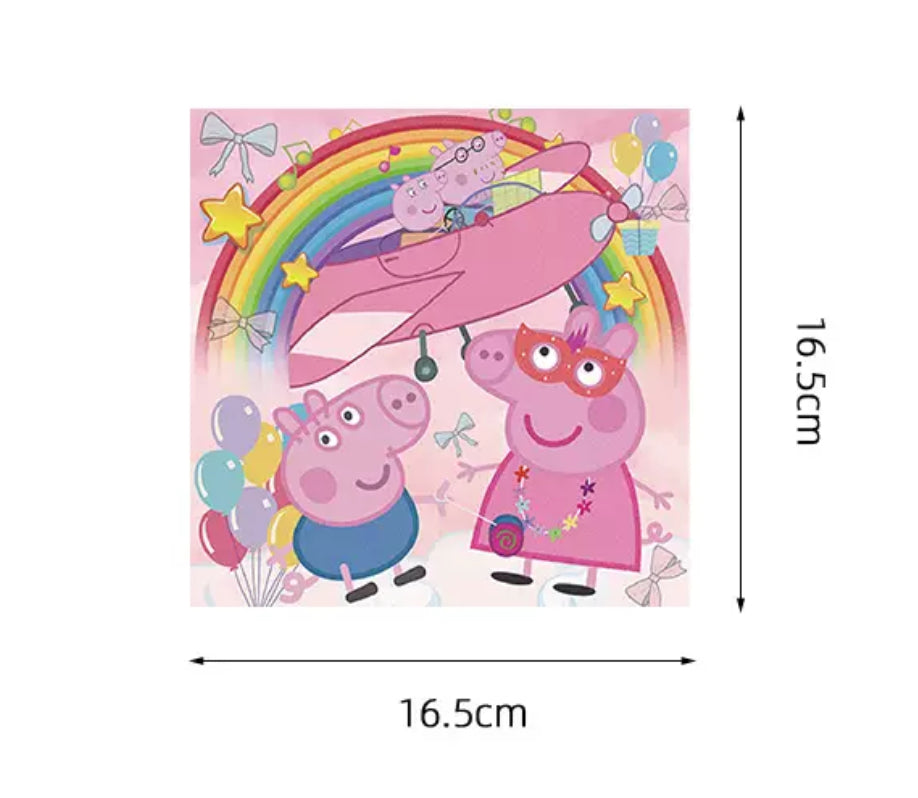 Peppa Pig Party Supplies | Complete Decoration Set for 10 or 20 Guests.