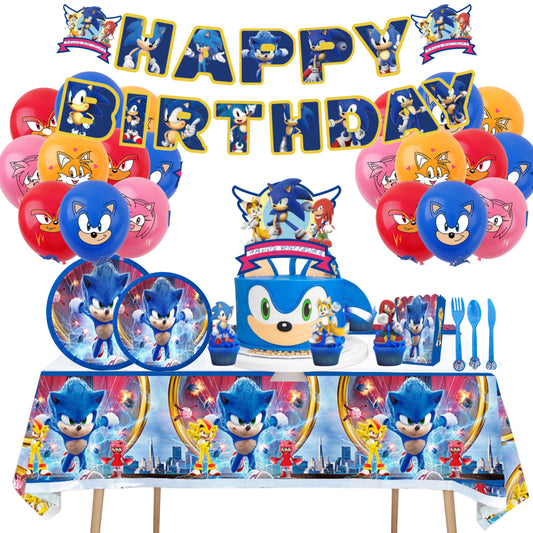Sonic decorations set-table decor.