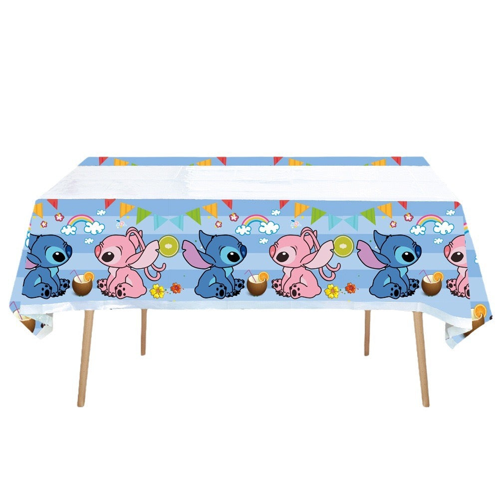 Stitch Blue & Pink Party decorations Set – Complete Table Decor Kit.