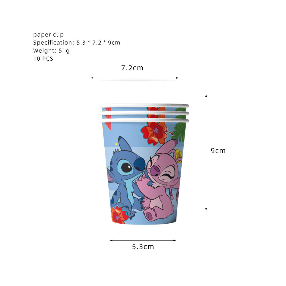 Stitch Blue & Pink Party decorations Set – Complete Table Decor Kit.