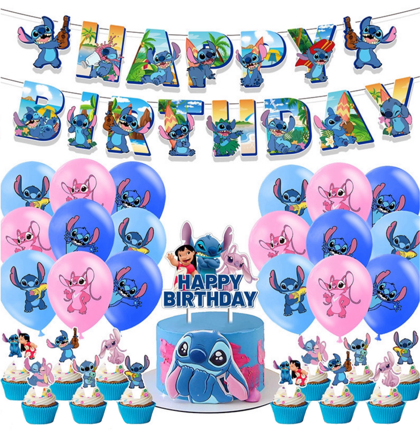 Stitch party decorations set-table decor.