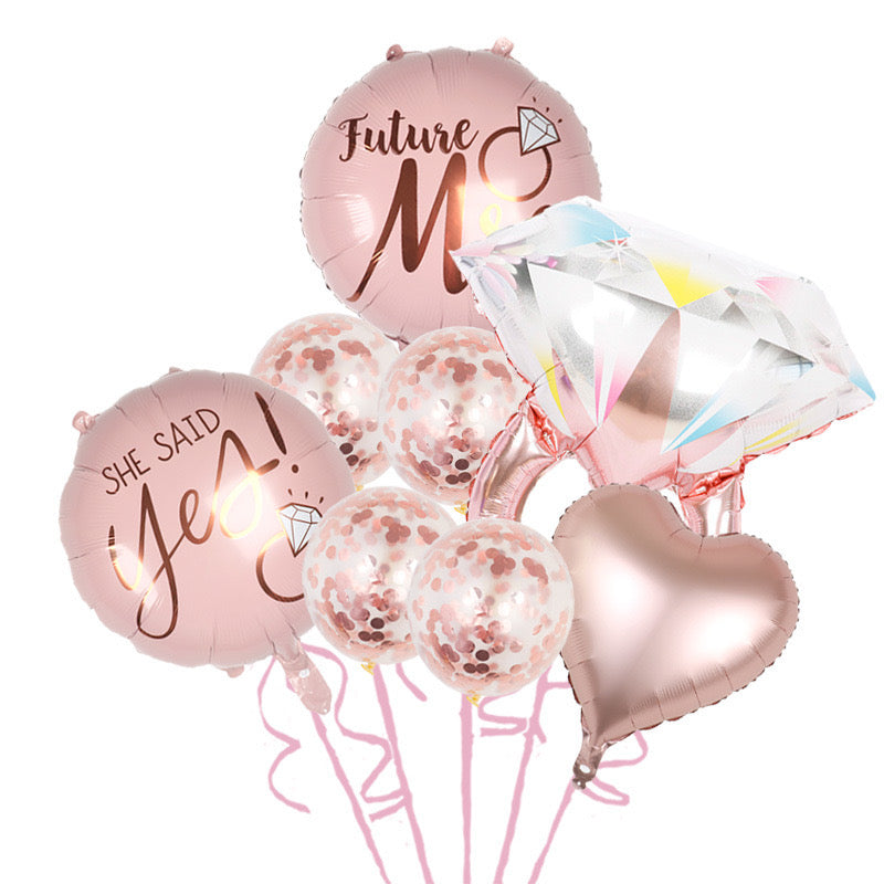 Bachelorette balloons set.