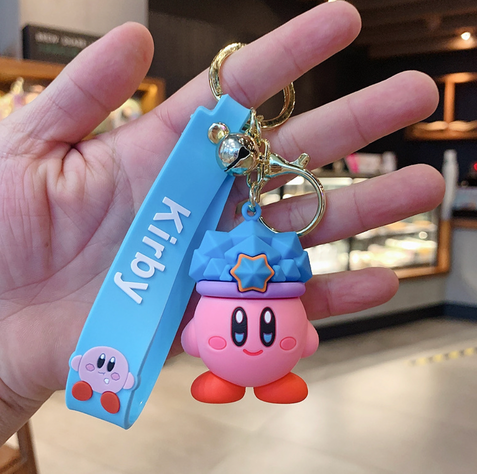 Kirby Blue Star Keychain.