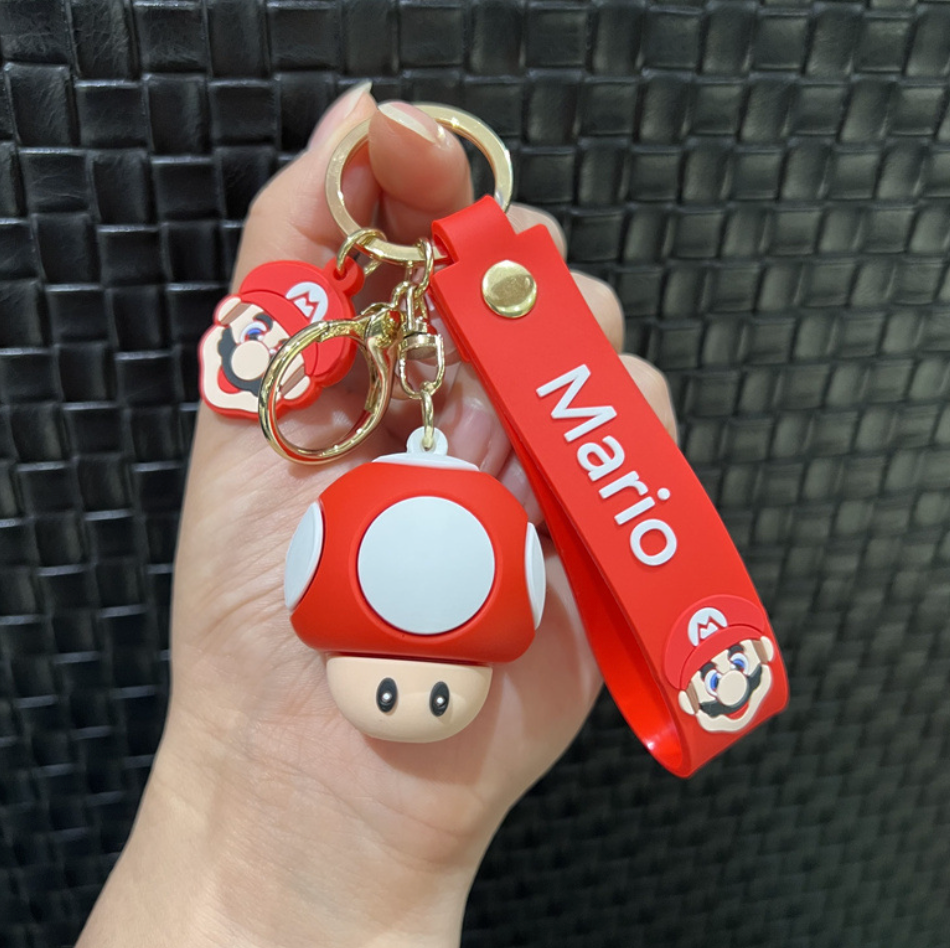 Red Mushroom from Super Mario Keychain.