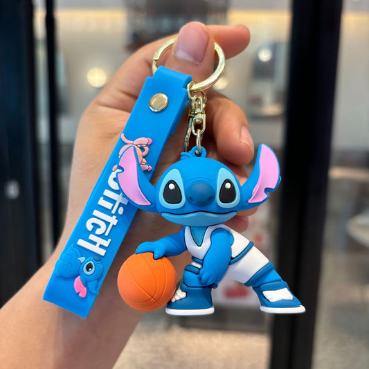 Stitch basketball Keychain.