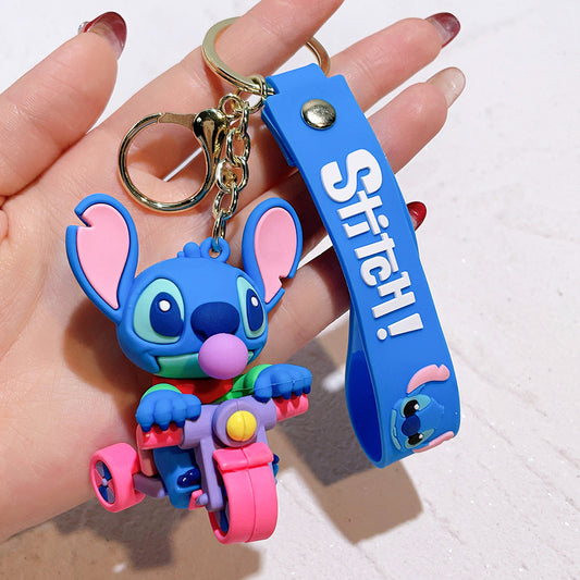 Stitch Biker Keychain.