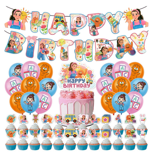 Ms. Rachel Birthday Party Decorations – Complete Decoration Set.