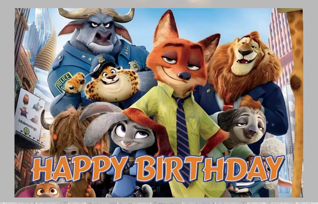Zootopia Birthday Party Decorations – Complete Decoration Set.