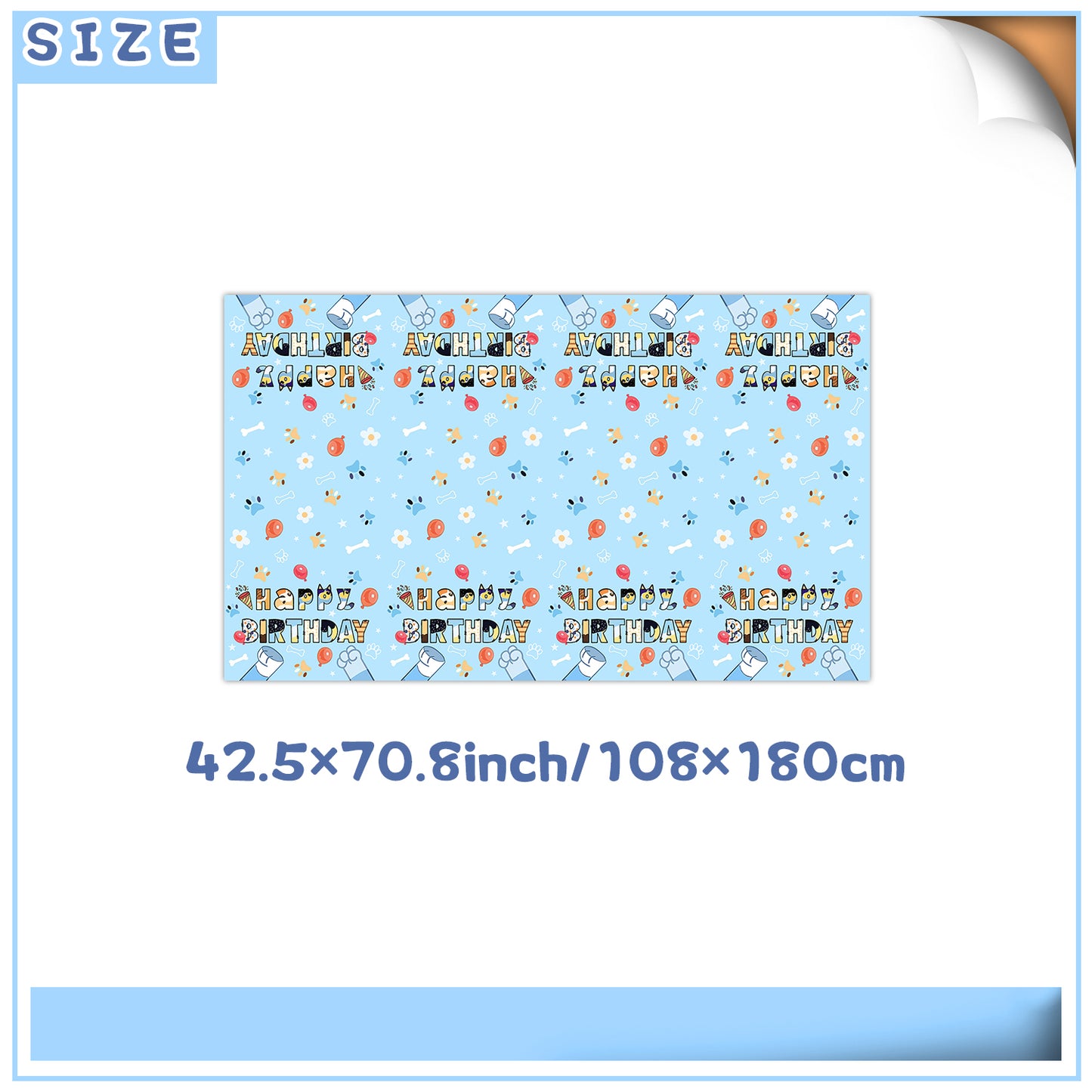 Bluey Birthday Party Set – Complete Table Decor Kit.
