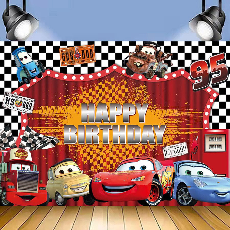 Cars McQueen party decorations set-table decor.